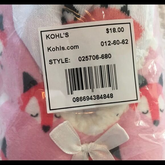 Babba Buddies Girls Matching Fox Slippers & Socks - Picture 4 of 9